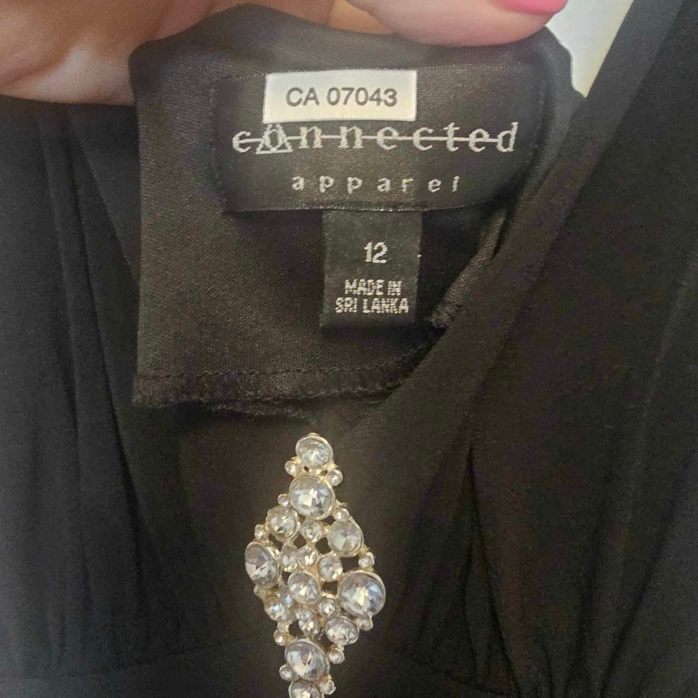 Angie little black dress size 12. With rhinestones - Picture 5 of 8